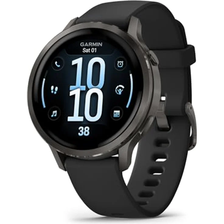 Garmin Venu 4 41mm - Fitness-Smartwatch mit 1,2" AMOLED Display, bis zu 10 Tage Akkulaufzeit, 80+ Sport-Apps, EKG, Health Status und telefonischen Anruffunktionen, Edelstahl-Gehäuse – Bild 1