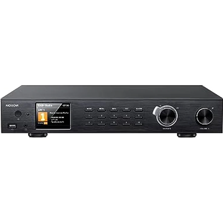 Noxon A 571 schwarz, Internetradio, DAB+, UKW Tuner, Spotify, Bluetooth, USB, LAN + WLAN – Bild 1
