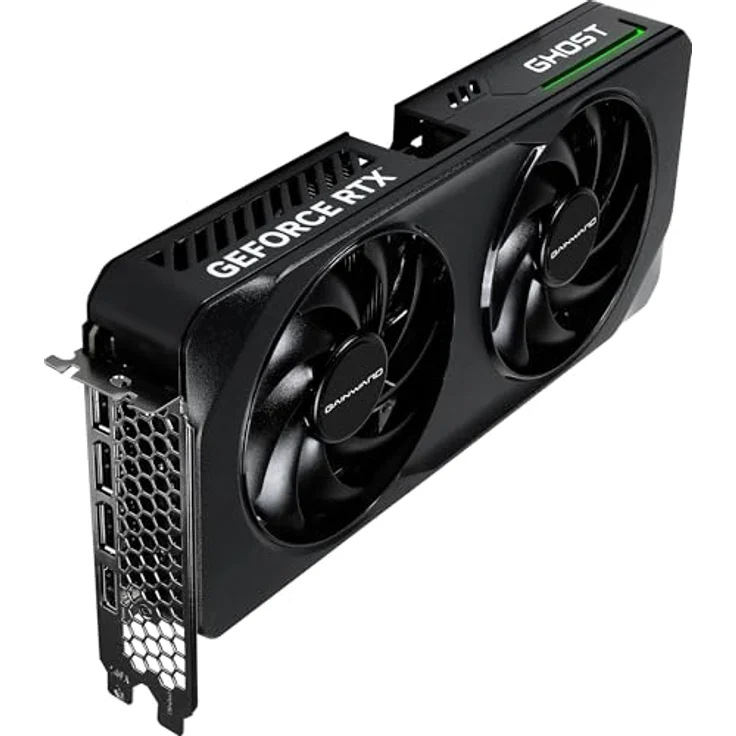 Gainward GeForce RTX 5060 Ghost, Grafikkarte mit 8 GB, Dual-Lüfter-Design, RGB-Beleuchtung, schwarz – Bild 9