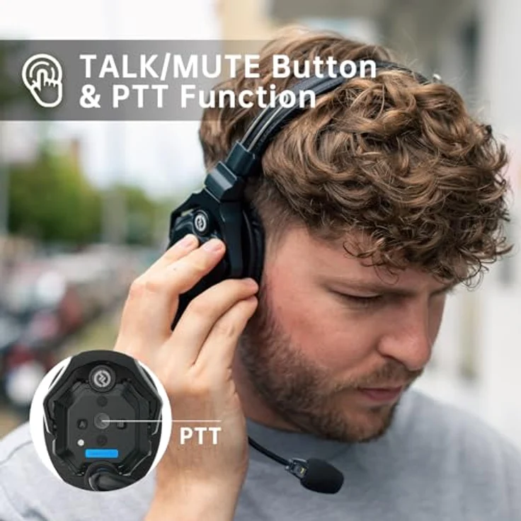 Hollyland Solidcom C1 Pro 4S-DH, drahtloses Full-Duplex Headset-System mit Dual-Mic Environmental Noise Cancellation, Reichweite 350 m, leicht und benutzerfreundlich – Bild 5