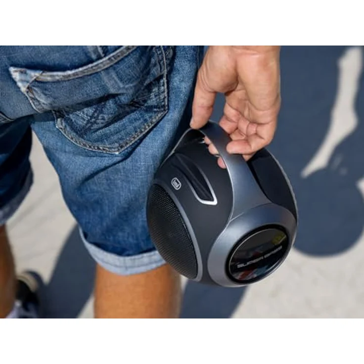 Trevi XR 8A 202, Tragbarer Bluetooth-Lautsprecher 20 W mit TWS-Funktion, USB und Micro SD, Wasserfest, Schwarz – Bild 4