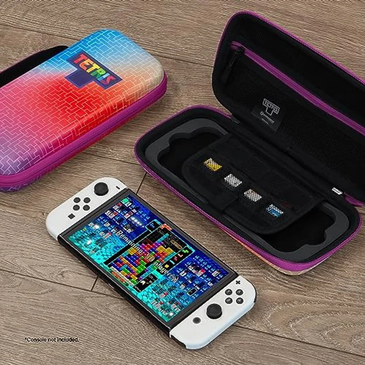 Hyperkin Offizielle Tetris® Eva-Hartschalen-Tragetasche für Switch® OLED Modell/Nintendo Switch® (Hyper Gradient), Hyper Gradient, Klassisch-Meets-Modern. – Bild 5
