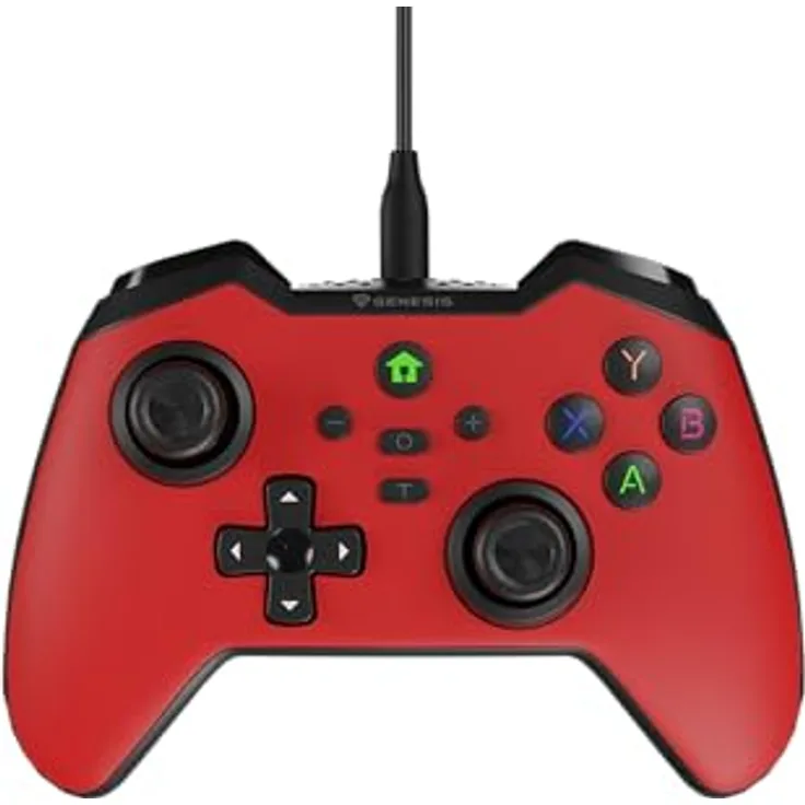 Genesis Gamepad MANGAN 300 (PC/SWITCH/HANDY) kabelgebunden rot