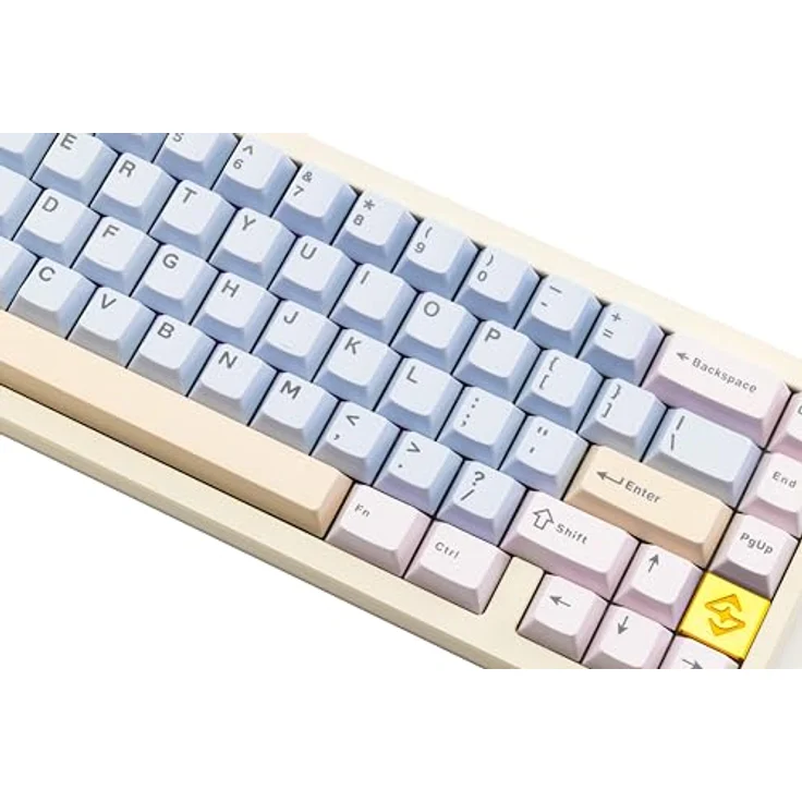 CutiePcs WOBKEY Zen 65 Mechanische Tastatur, CNC-Aluminiumgehäuse, Hot-Swappable, Tri-Mode (BT/2,4G/USB-C), RGB-Beleuchtung, QMK/VIA, kompatibel mit Mac & Windows (Lite Weiß) – Bild 4