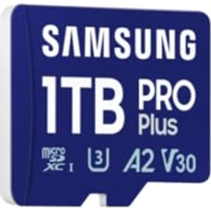 Samsung Pro Plus MB-MD1T0SA/EU MicroSDXC-Speicherkarte, 1 TB, Lesegeschwindigkeit bis zu 180 MB/s, langlebig und robust
