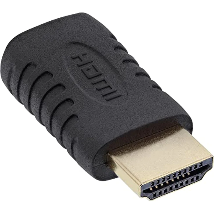 InLine 17691G HDMI Adapter, HDMI A Stecker auf Mini HDMI C Buchse, 4K2K kompatibel, vergoldete Kontakte – Bild 2