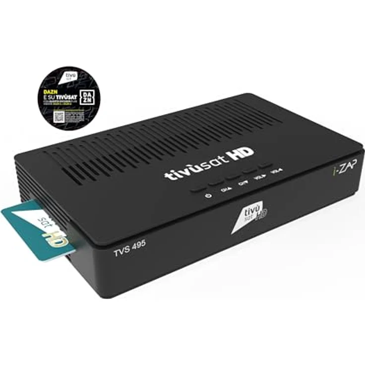 TIVUSAT i-ZAP TVS 495 Tivùsat DVB S2 HD Satelliten Receiver mit DISEqC und UNICABLE Unterstützung, inkl. Tivùsat-Smart-Karte – Bild 2