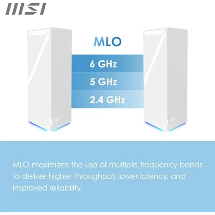 MSI Roamii BE Pro Mesh System, WiFi-7 Tri-Band, 2.5G LAN, bis zu 11 Gbit/s, 2er-Pack, weiß – Bild 5
