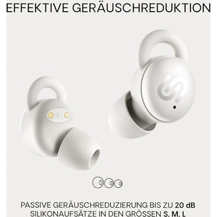 Urbanista Porto, True Wireless In-Ear-Kopfhörer mit Noise-Cancelling und 27 Stunden Akkulaufzeit, Weiss – Bild 3
