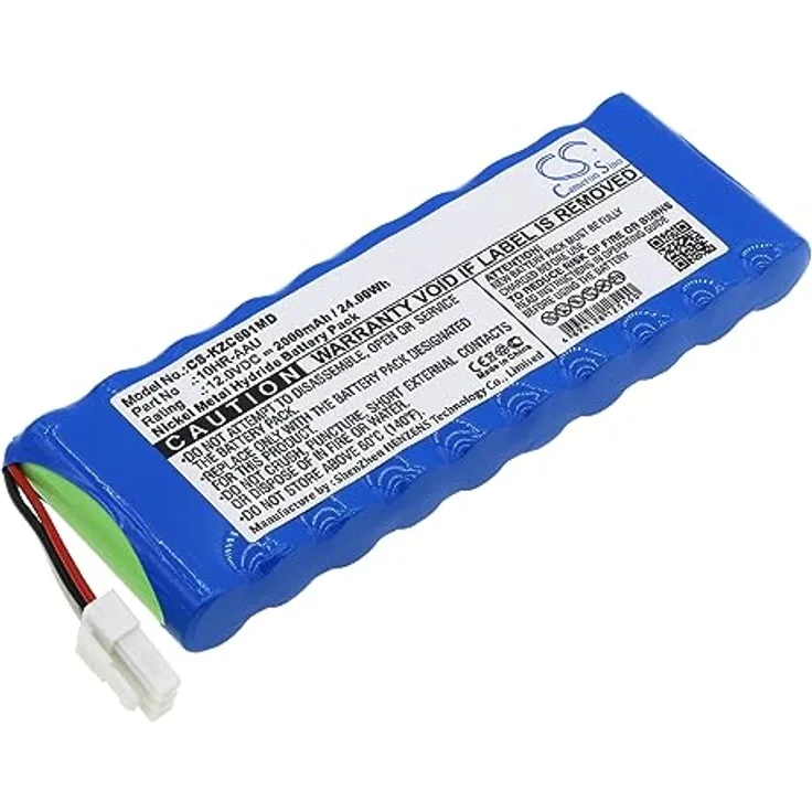 Cameron Sino CS-KZC601MD Akkus 2000mAh Ni-MH Blau, Kompatibel mit [Kenz Cardico] Cardico 601, ECG-601, Kompatibel mit [Suzuken] Kenz ECG 305, Kenz ECG-305 Ersetzt 10HR-AAU