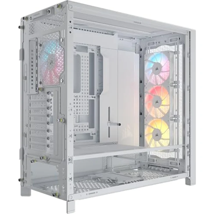 Corsair Frame 5000D RS ARGB Midi-Tower, E-ATX, Tempered Glass, weiß, mit 14 Lüfterplätzen und 4 vorinstallierten RGB-Lüftern – Bild 9