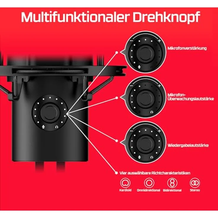 HyperX QuadCast 2 (Podcasting), Mikrofon – Bild 6