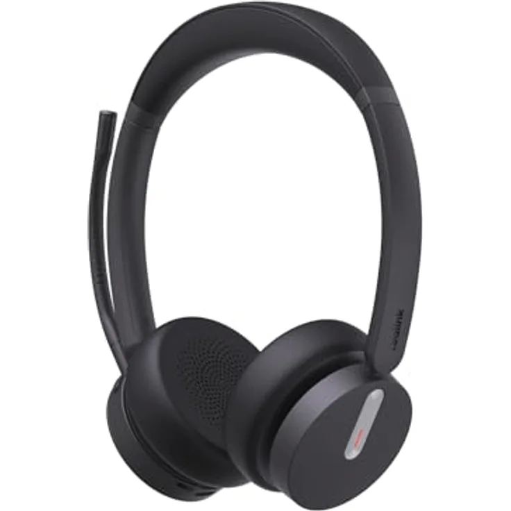 Yealink WH64 Hybrid Dual UC Headset inkl. Dongle - DECT und Bluetooth, Acoustic-Shield-Technologie, bis zu 32 Stunden Gesprächslaufzeit, USB
