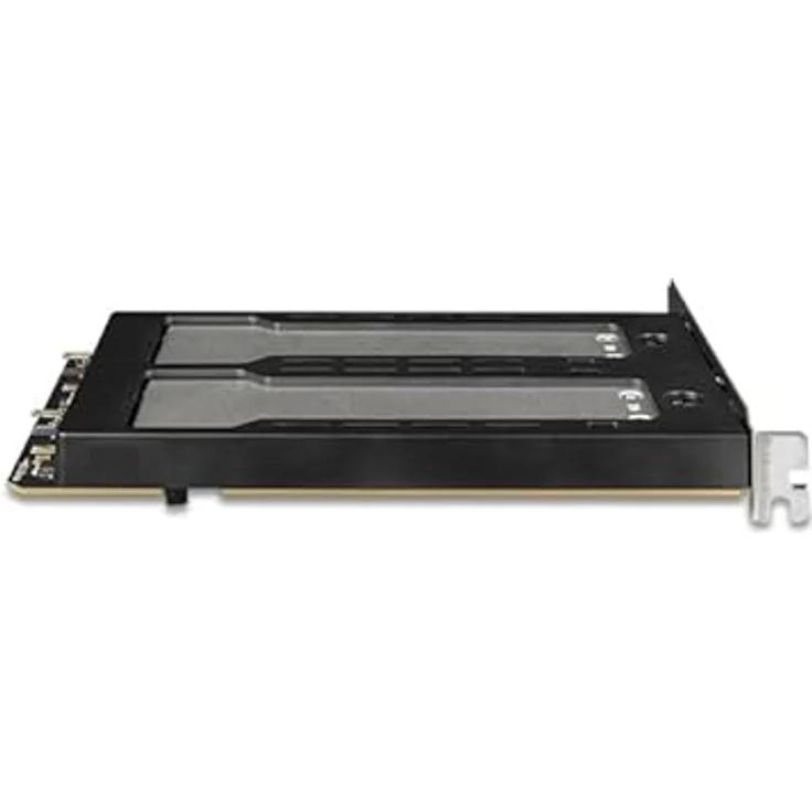 Icy Dock ToughArmor 2x M.2 NVME to PCIe 4. card bifurcation w/tra, SSD + Festplatte Zubehör – Bild 3