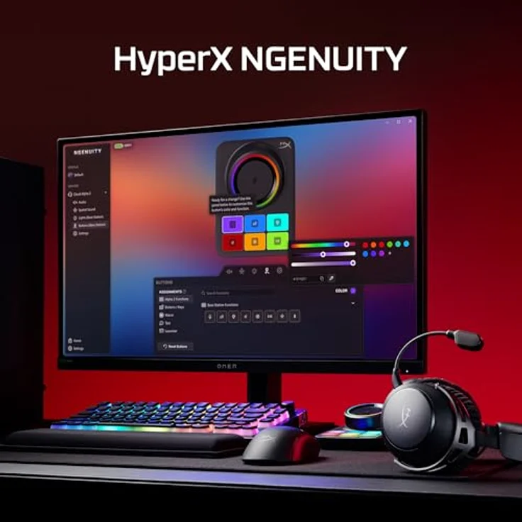 HyperX Cloud Alpha 2, Wireless Gaming Headset mit 250 Stunden Akkulaufzeit und 53-mm-Doppelkammer-Treibern, Schwarz – Bild 10