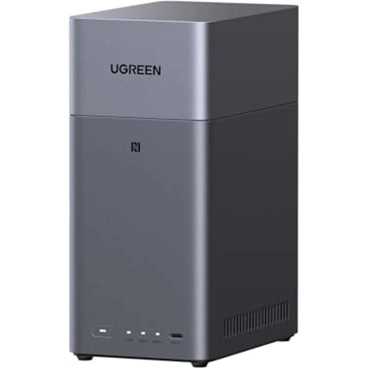 UGREEN NASync DH2300, 2 Bay Desktop NAS mit NFC Tap, KI Fotoalbum, 4K Videothek, 1GbE-LAN und 4GB RAM (Diskless) – Bild 1