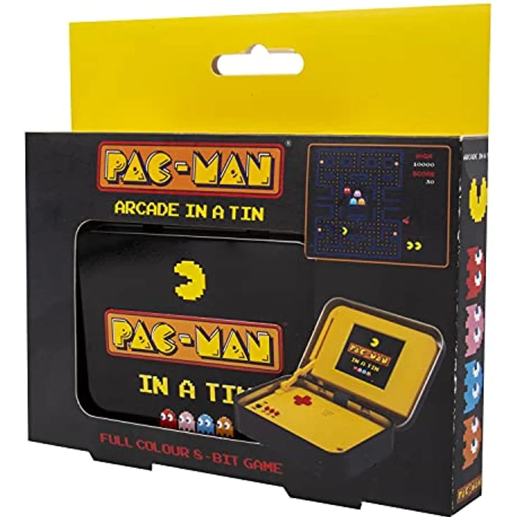Fizz Creations PAC-MAN in a Tin, Tragbares 8-Bit Arcade-Spiel mit 2.4” Bildschirm und Original-Sounds – Bild 6