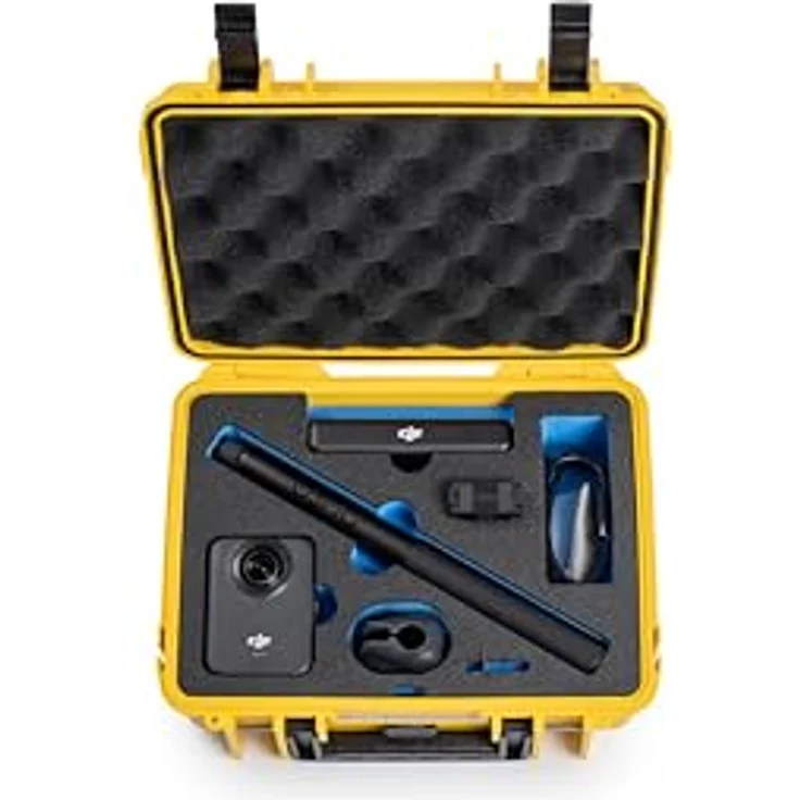 B&W International Transportkoffer Outdoor 1000 (PP.41) Gelb – für DJI Osmo 360, wasserdicht (IP67), staubdicht, schlagfest, extrem robust – Bild 4