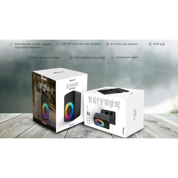 HiFuture Speaker EVENT Bluetooth (black), Bluetooth Lautsprecher mit 80W Leistung und RGB-Lichteffekten – Bild 7