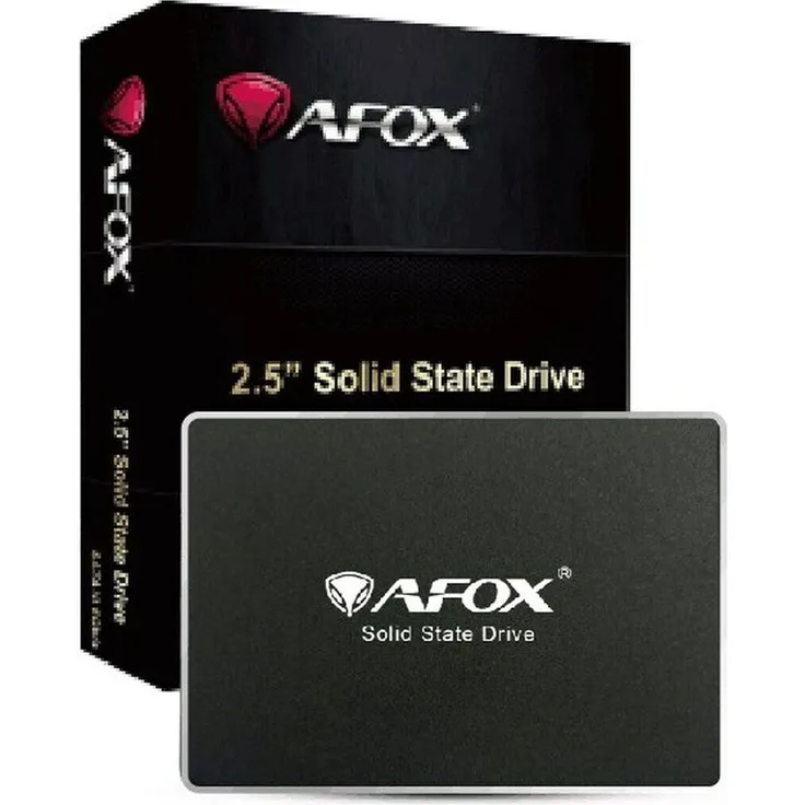AFOX SD250-128GN Internes SSD-Festplatte 2,5", 128 GB, SATA III, Lesegeschwindigkeit bis 510 MB/s, Schreibgeschwindigkeit 380 MB/s, TLC-NAND-Technologie