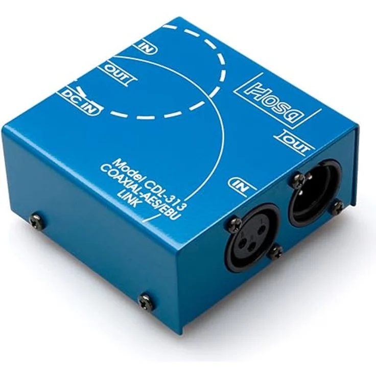 Hosa CDL-313, Digital Audio Interface, S/PDIF Coax zu AES/EBU Konverter, benötigt externe Stromversorgung – Bild 1