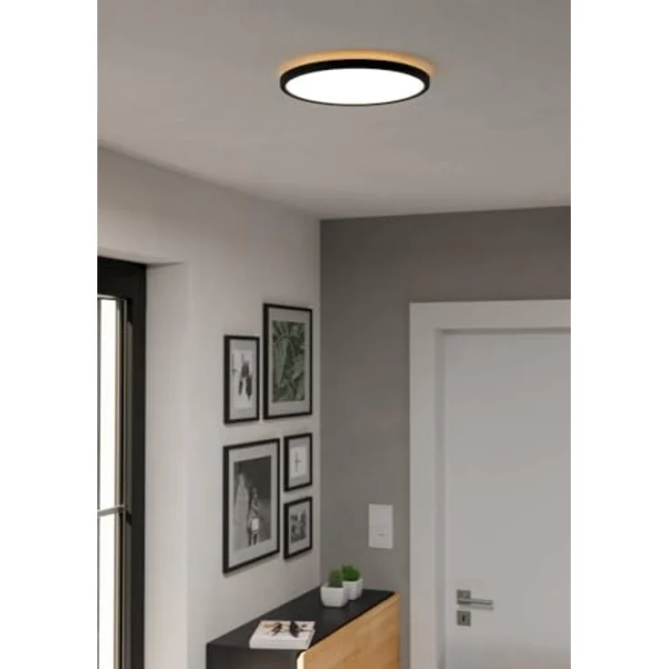 EGLO connect.z Smart Home LED Badezimmer Deckenleuchte Rovito-Z, Alexa Sprachsteuerung, warmweiß-kaltweiß, RGB, dimmbar, schwarz, IP44, Ø 30 cm – Bild 3