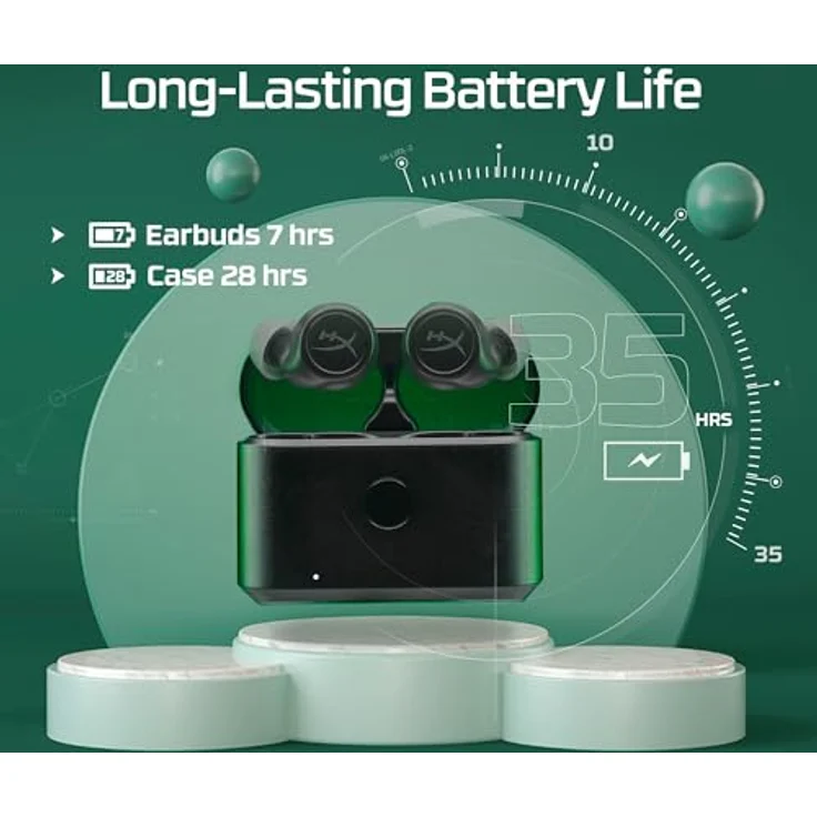 HyperX Cirro Buds Pro - True Wireless Earbuds, Bluetooth, Low Latency, Long-Lasting Battery, 3 Silicone Ear Tips, Hybrid ANC – Bild 5