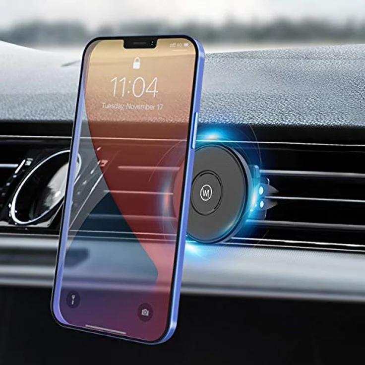 Wicked Chili KFZ-Magnethalterung kompatibel mit Magsafe iPhones (12, 12 Pro, 12 Pro Max, 12 Mini) Magnet-Autohalterung für magnetische Hüllen und Cases, passive Auto-Handyhalterung für Lüftung – Bild 3