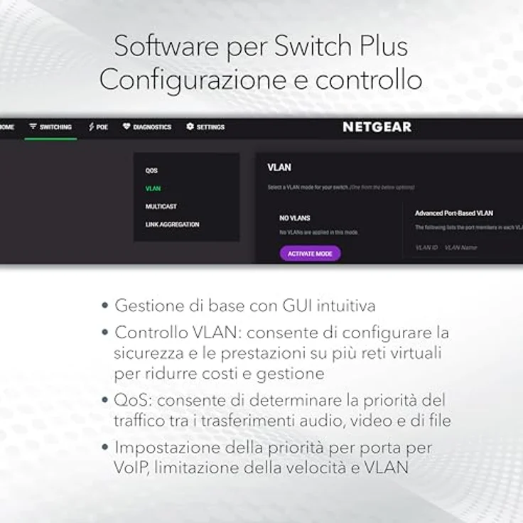 Netgear MS308E Switch manageable 2.5 Gigabit| 8 Ports Multi-Gigabit | Plug and Play, Desk or Wall Installation, Grey – Bild 3