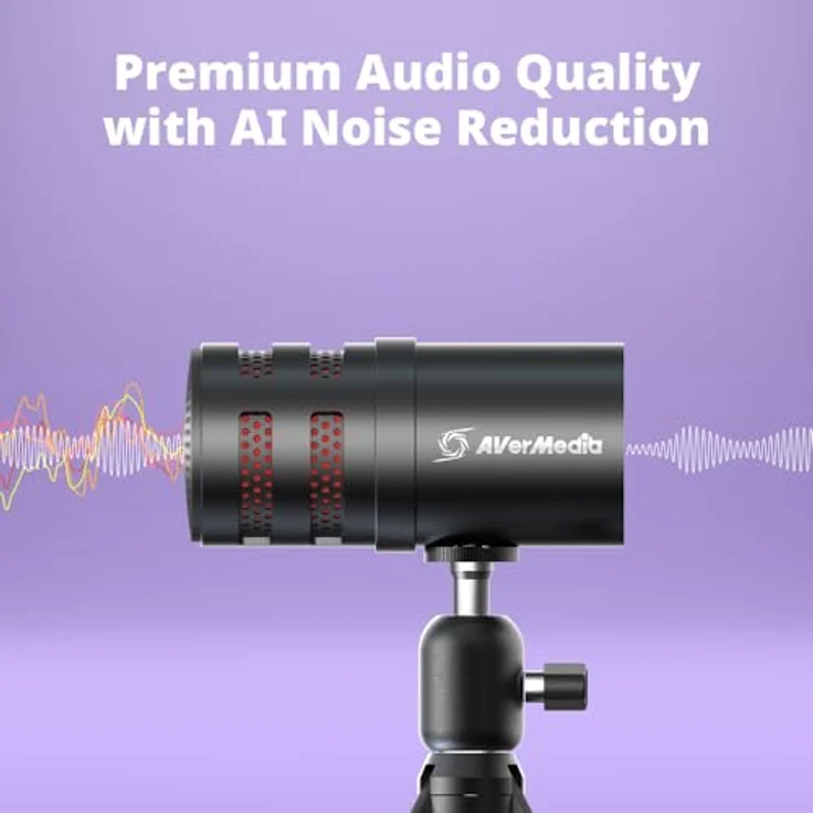 AVerMedia AM310G2 USB Mikrofon, hochwertiges Kondensator-Mikrofon für klare Sprachaufnahme – Bild 5
