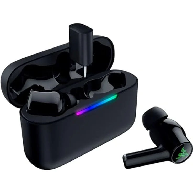 Razer Hammerhead V3 HyperSpeed, Kabellose Gaming-Ohrhörer mit ANC, 40 Std Akku, Wasserabweisend IPX4, Schwarz – Bild 1