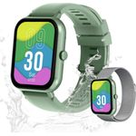Valdus IP67 Wasserdicht Fitness-Tracker Smartwatch (Android/iOS) - Mit Herzfrequenz, Blutdruck & GPS, weiches Mesharmband - Schwarz