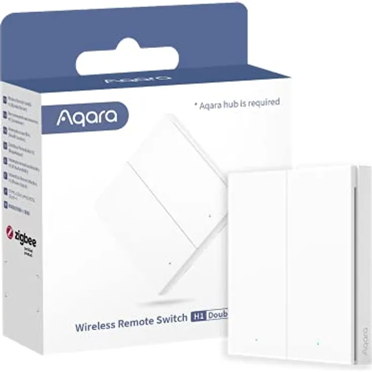 Aqara Wireless Remote Switch H1(Double Rocker) (HomeKit) (WRS-R02)