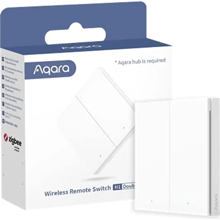 Aqara Wireless Remote Switch H1(Double Rocker) (HomeKit) (WRS-R02) – Bild 1
