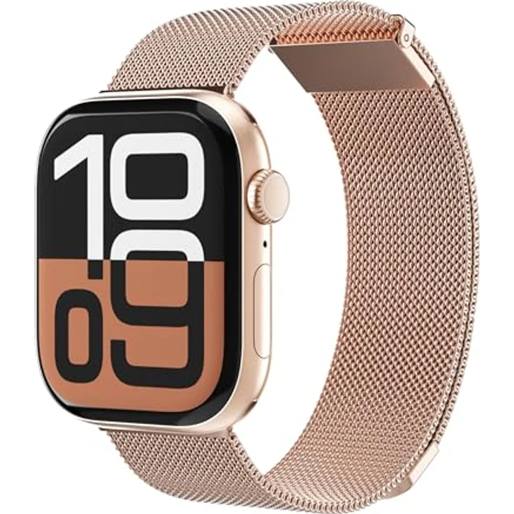 Vonmählen Milanese Loop 2 Armband für Apple Watch 44 | 45 | 46 | 49 mm, Roségold, versandkostenfrei – Bild 1