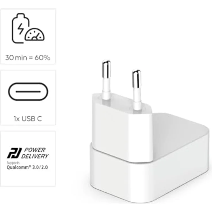 Hama 00201954, Handy-Ladegerät AC für Innenanwendung, weiß – Bild 2