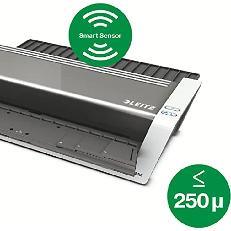 Leitz A3 Laminiergerät, Touch 2 Turbo, Ideal für Büro und Schule, Weiß Hochglanz-Anthrazit, iLam, 75200000 – Bild 3