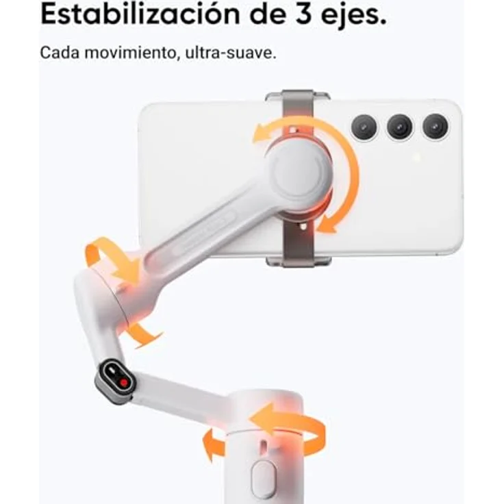 Insta360 Flow 2 AI Tracker Bundle, Gimbal für Smartphones mit 0,3 kg Traglast, Summit White – Bild 3