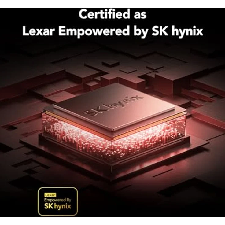 Lexar ARES Gen2 RGB DDR5 RAM 32 GB Kit (2x16GB) 8000 MHz, 288-Pin-UDIMM Desktop Speicher für Intel XMP 3.0 - Empowered by SK Hynix - CL38-48-48-100 - 1.45V (Rot) (LD5U16G80C38BR-RGD) – Bild 3
