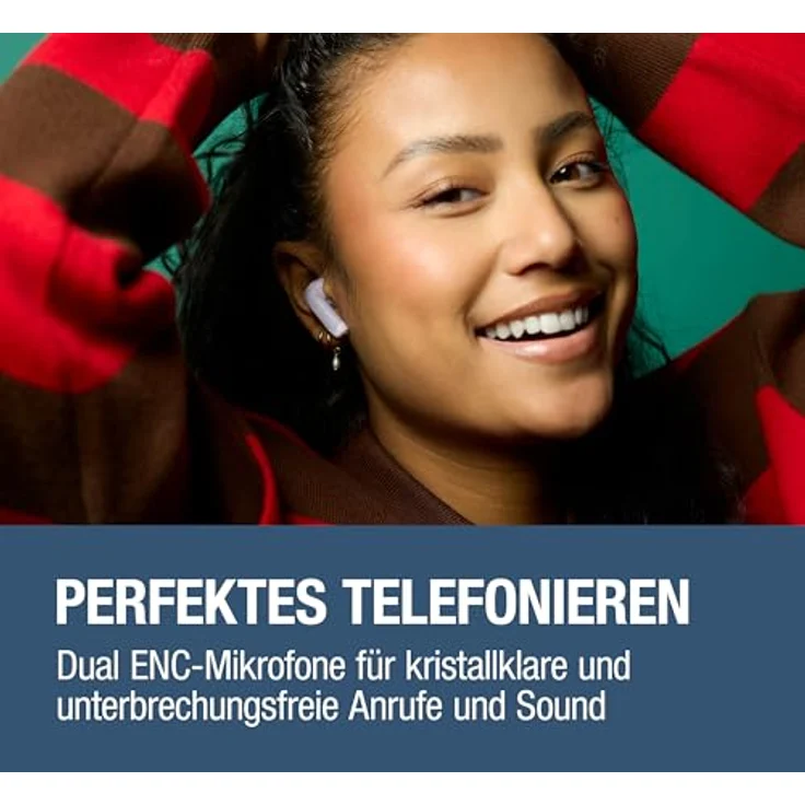 Fresh 'n Rebel Twins Fuse 2, Wireless In-Ear Kopfhörer mit Noise Cancelling, 36h Akku, Bluetooth 6.0, 2 Mikrofone, Quick Charge, spritzwassergeschützt, Steel Blue – Bild 5