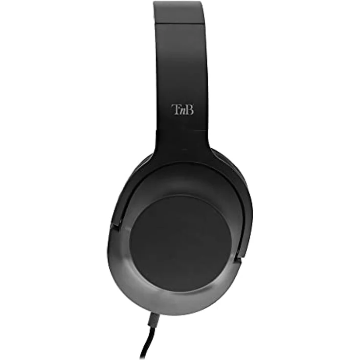 T'nB CSHOME3, Kabelgebundene TV-Kopfhörer mit 20 - 20000 Hz Frequenzbereich, schwarzes Design, faltbare Ohrmuscheln, 5 Meter Kabellänge – Bild 3