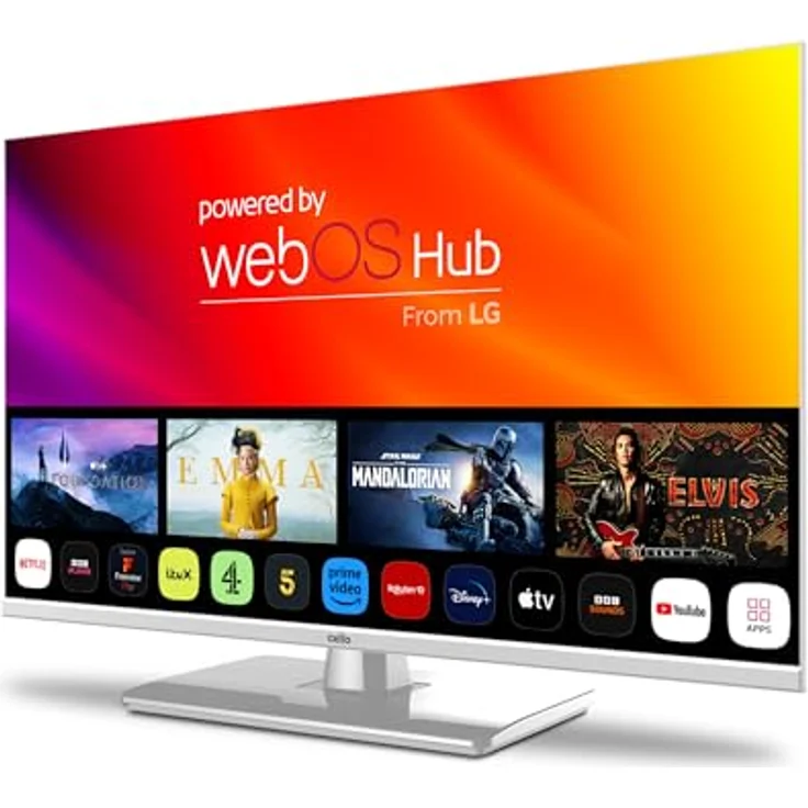 Cello White Traveller Smart TV 32 Zoll, 12 Volt mit WebOS, Bluetooth, Netflix und DAZN für Wohnmobile, Wohnwagen und LKW – Bild 2
