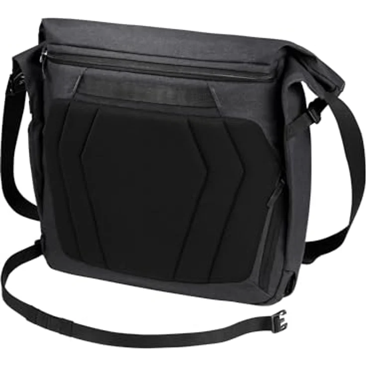 Jack Wolfskin Mainkai Messenger, Laptop-Tasche mit 38 cm Fach, schwarz, 100% Polyester – Bild 7