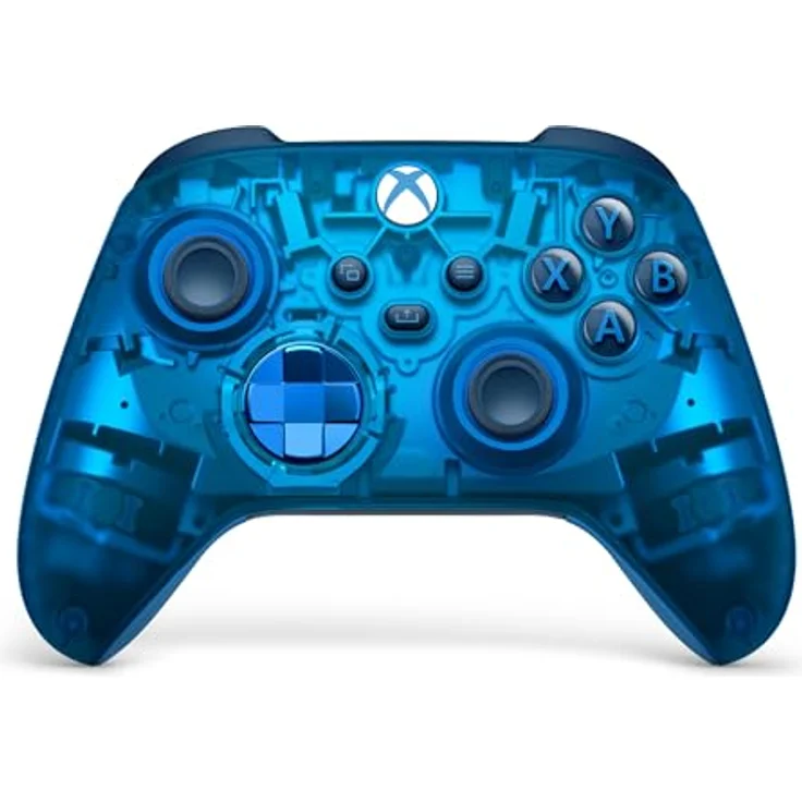 Xbox Wireless Controller – Sky Cipher Special Edition, transparent blau mit himmelblauen Griffen und Metallic-Elementen – Bild 1