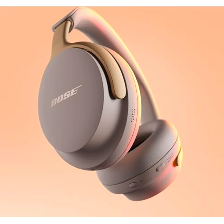 Bose QuietComfort Ultra Kabellose Kopfhörer mit Noise-Cancelling für räumlichen Klang, Over-Ear-Kopfhörer mit Mikrofon, Bis zu 24 Std Akku, Kopfhörer mit Raumklang, Sandstein - Limited Edition – Bild 2