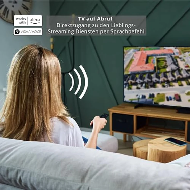 Toshiba 43 Zoll VIDAA TV Fernseher (4K UHD Smart TV, HDR Dolby Vision, Triple-Tuner, Bluetooth, Dolby Audio) 43UV3463DAW [2024] – Bild 5