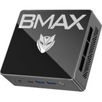 BMAX B4 Turbo Mini-PC, Intel Twin Lake N150, 4 Kerne bis 3,6 GHz, 16 GB RAM, 512 GB SSD, 4K@60Hz Unterstützung, 2 HDMI + 1 Typ-C, Linux-kompatibel