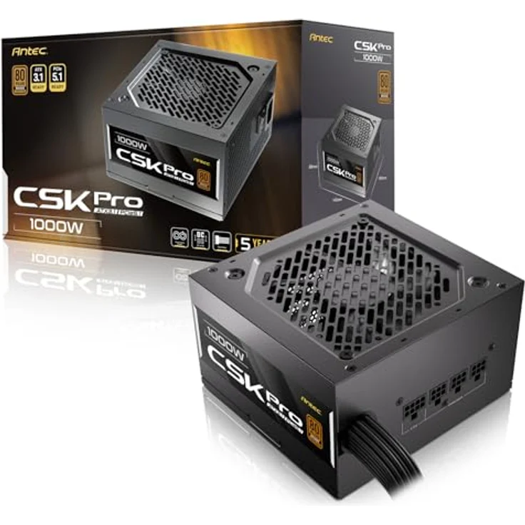 Antec CSK1000 PRO EC 80+ Bronze Semi-Modulares PC Netzteil, 1000W, ATX 3.1 & PCIe 5.1 kompatibel – Bild 7