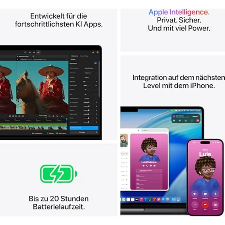 APPLE MacBook Pro (2026) 14 Zoll, Apple M5 Max, 36 GB RAM, 2 TB SSD, macOS, Silber – Bild 5