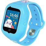 SoyMomo Smartwatch Space Lite - Kinder Handy GPS-Uhr mit 4G Kamera Telefon Anruf Sprachnachrichten IP65 Wasserresistent (Blue)